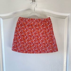 Girl floral mini skirt